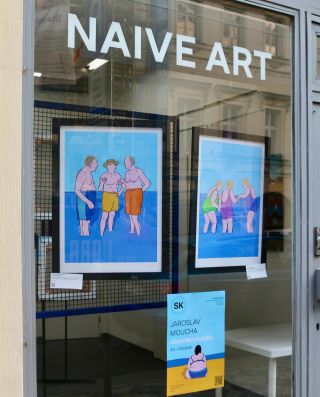 POSLEDNÍ TÝDEN! 🎄✨ Příští týden máte úplně poslední šanci vidět v galerii výstavu Účastníci zájezdu od Jaroslava Mouchy. 🩵...